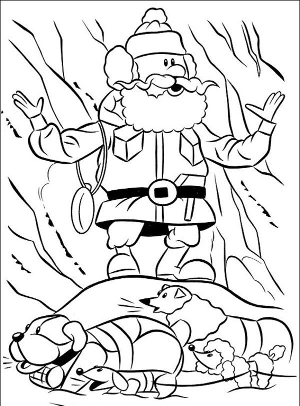 Rudolph Reindeer Coloring Page Santa Coloring Home