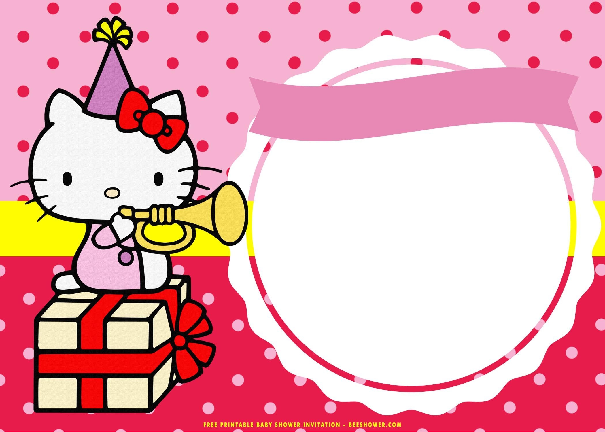sanrio birthday invitation template