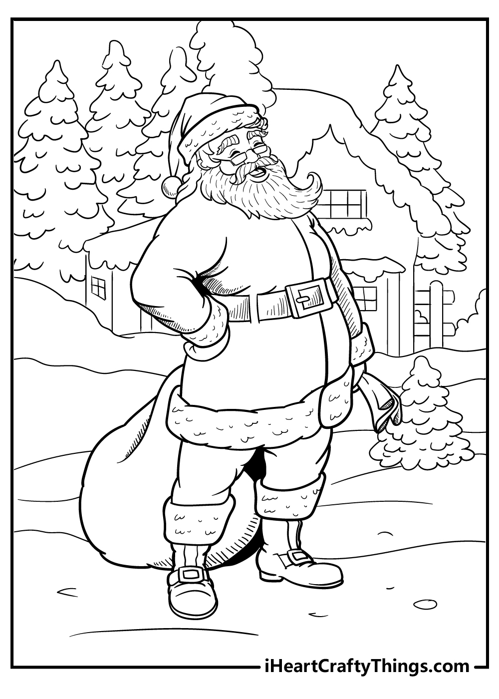 santa free coloring pages