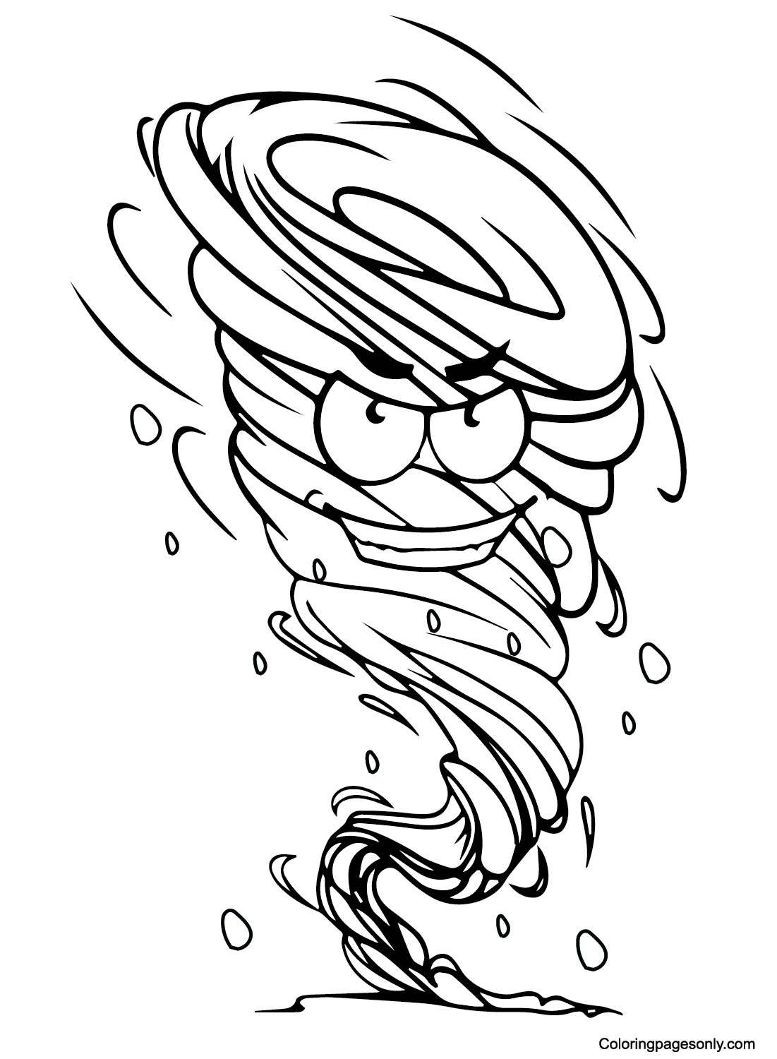 Tornado Coloring Pages