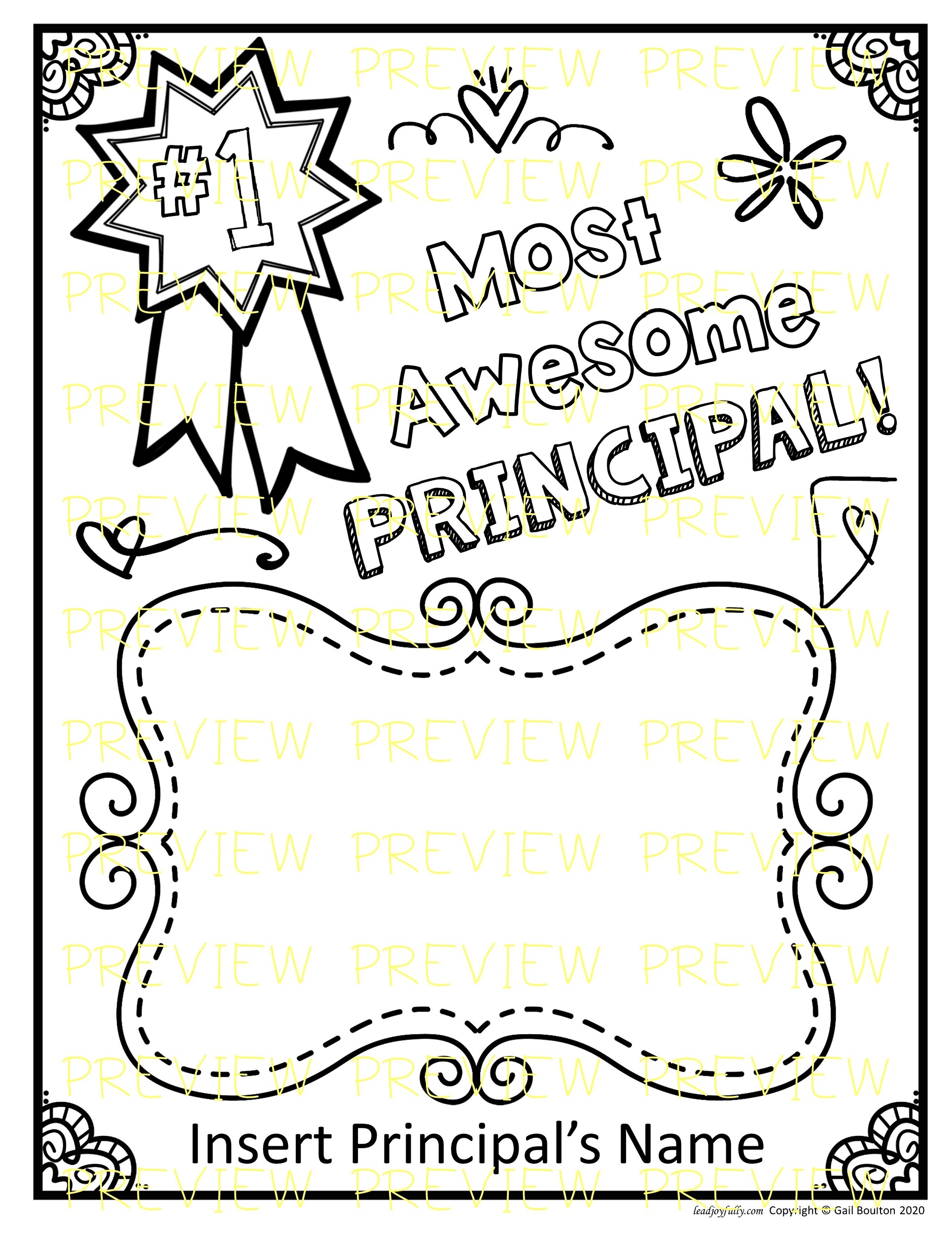 principals day card printable