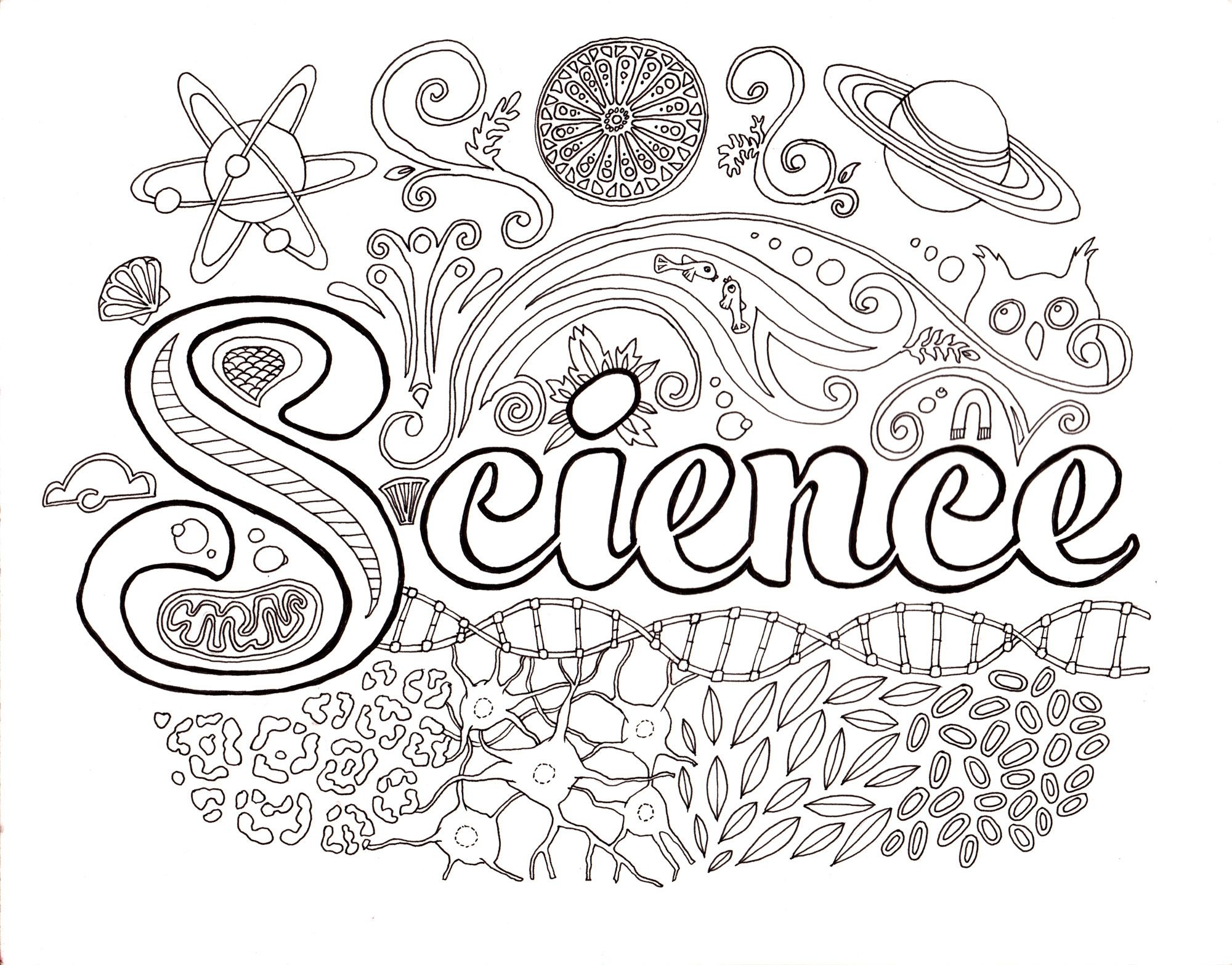 Science Lab Coloring Pages Coloring Home