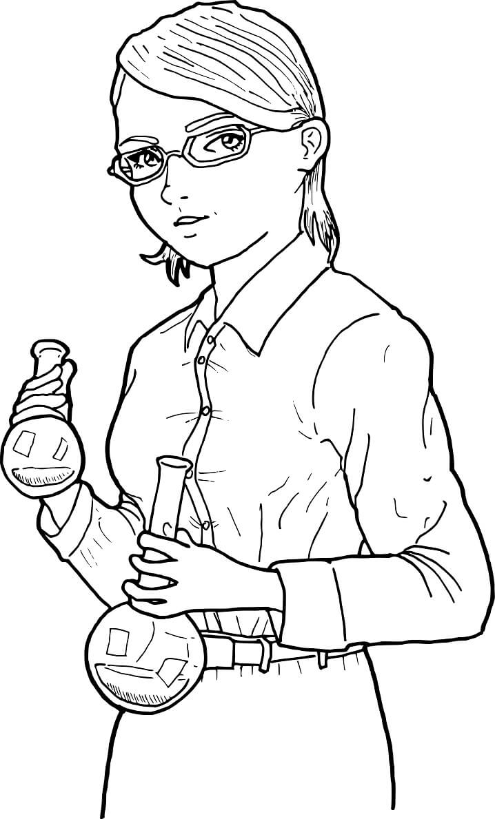 Scientist 9 Coloring Page Free Printable Coloring Pages For Kids