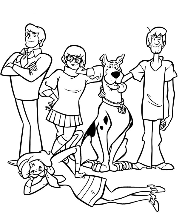 Scooby Doo Characters Coloring Pages