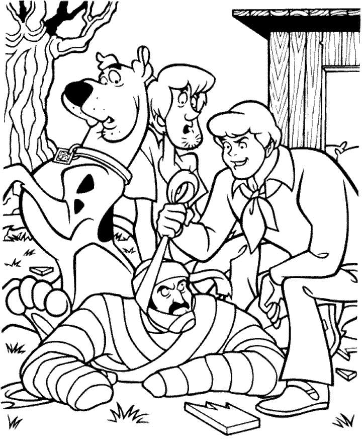 Scooby Doo Monster Coloring Pages Coloring Home