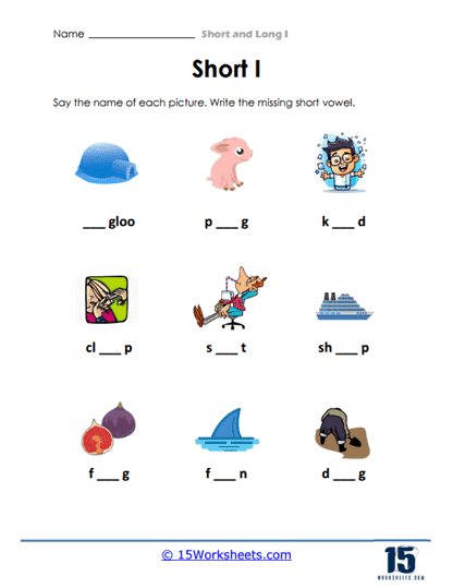 Short And Long I Worksheets 15 Worksheets Worksheets Library