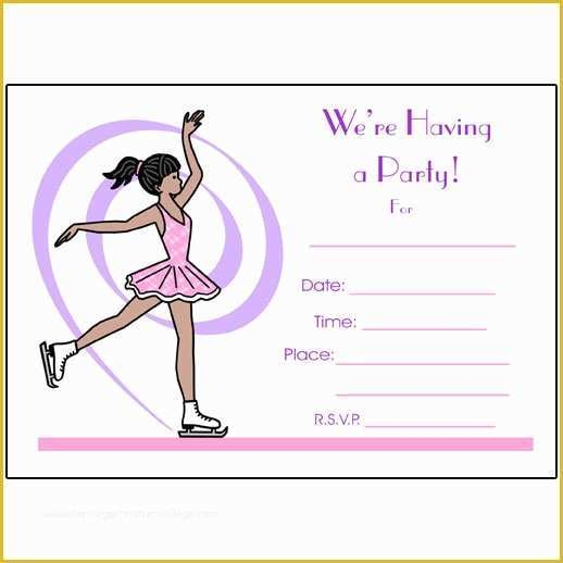 Skating Party Invitation Template Free Of How To Write Ice Skating