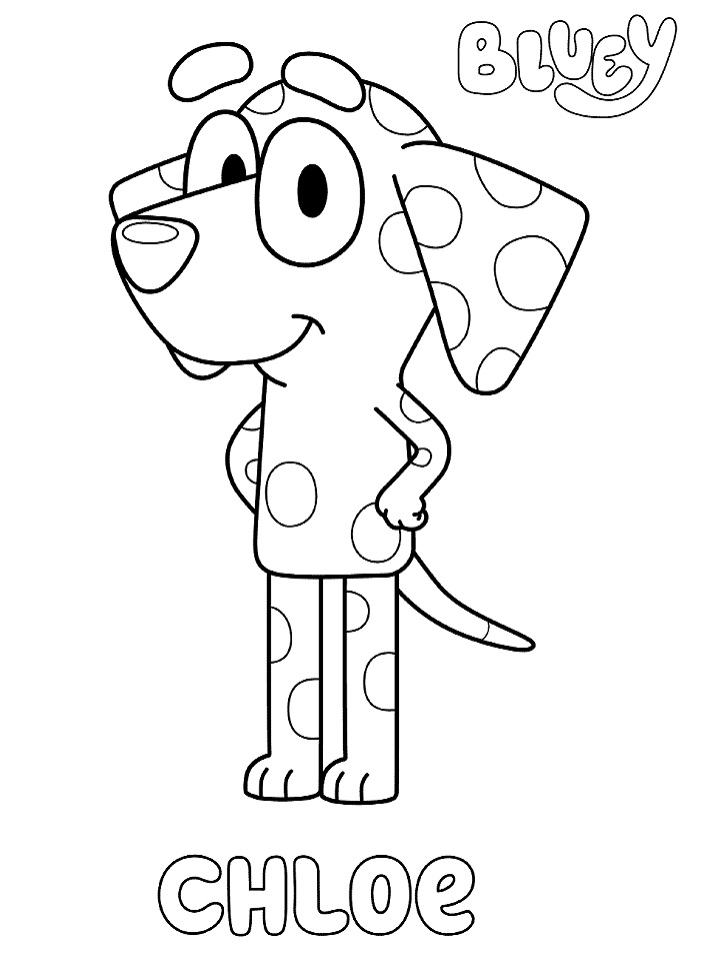 Coloring Pages Bluey