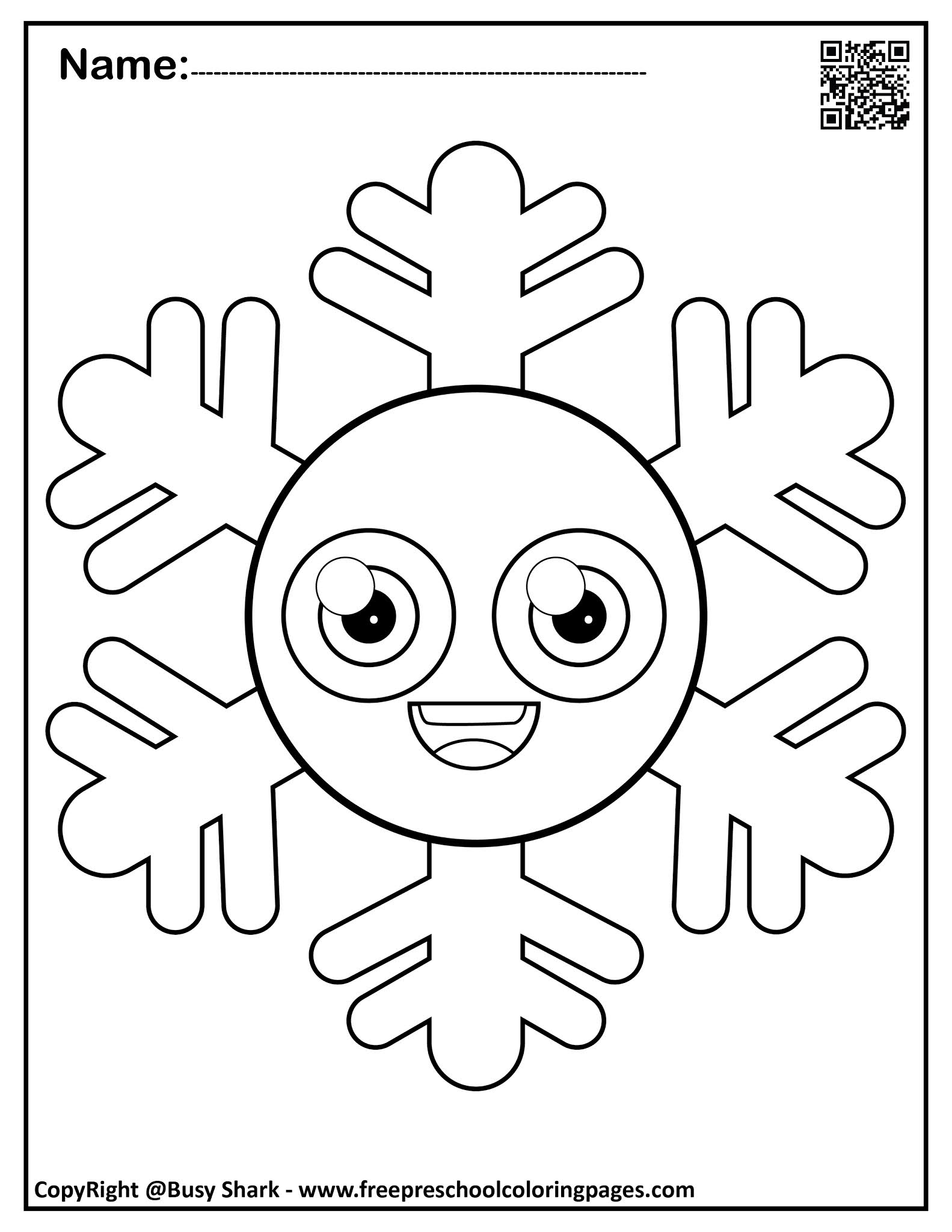 Snowflakes Coloring Pages