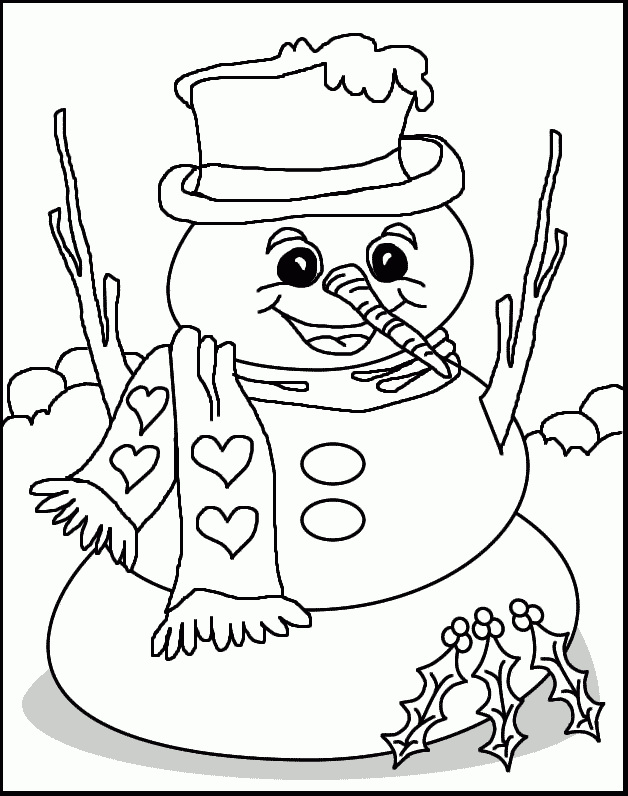 Snowman Coloring Pages Coloring Home
