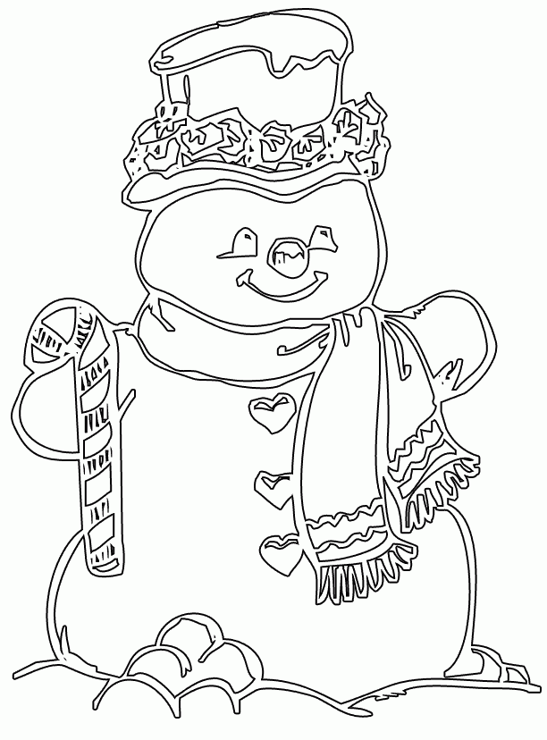 Snowman Coloring Pages Coloring Home