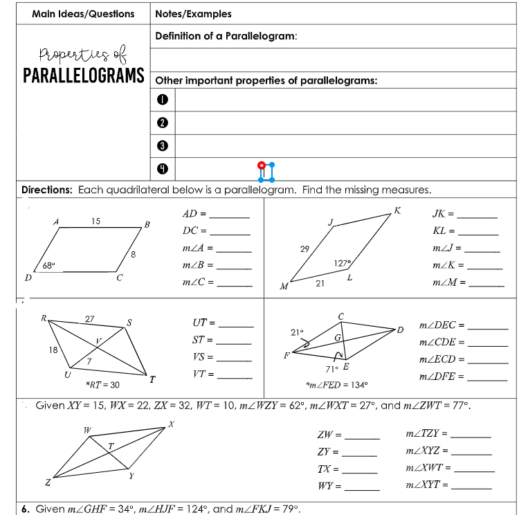 Solved Main Ideas Questions Notes Examples Definition Of A Chegg 