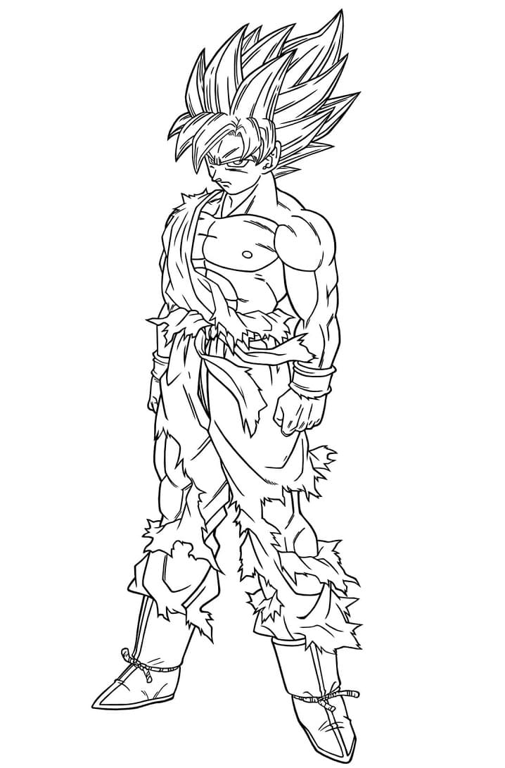 Goku Coloring Page