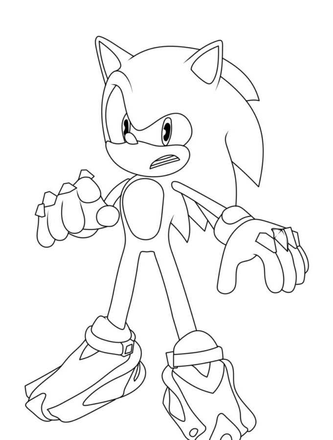 Sonic Prime Coloring Pages 14 Printable Sheets Simple To Draw Easy 