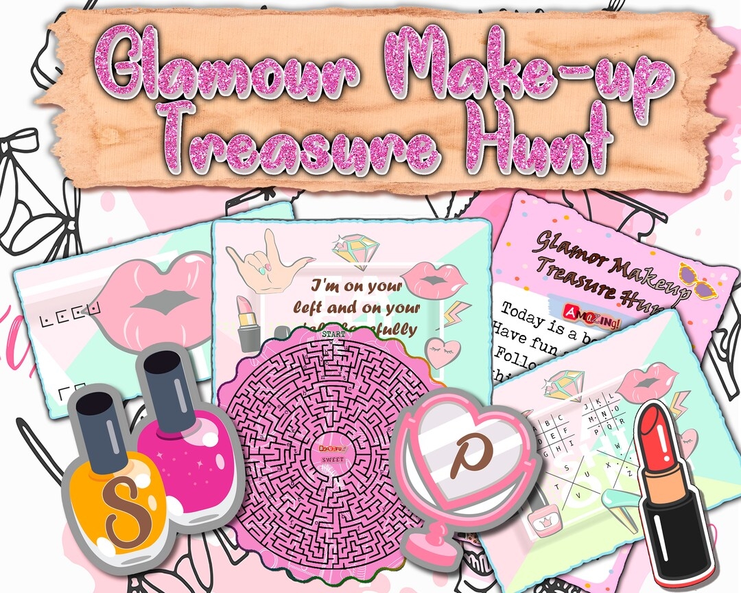 Spa Day Games Kids Printable Spa Party Treasure Hunt For Kids Game
