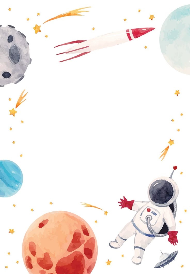 space themed invitation template free