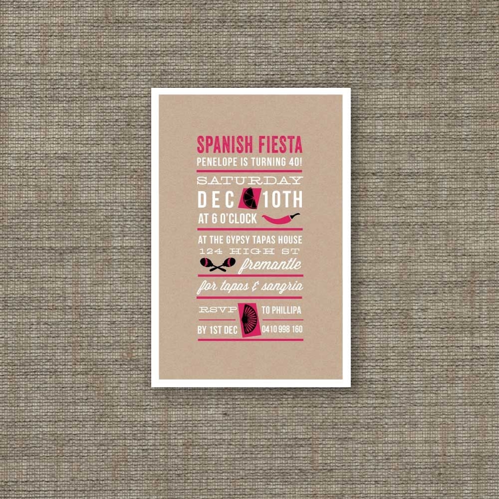 Spanish Invitation Template Printable Word Searches