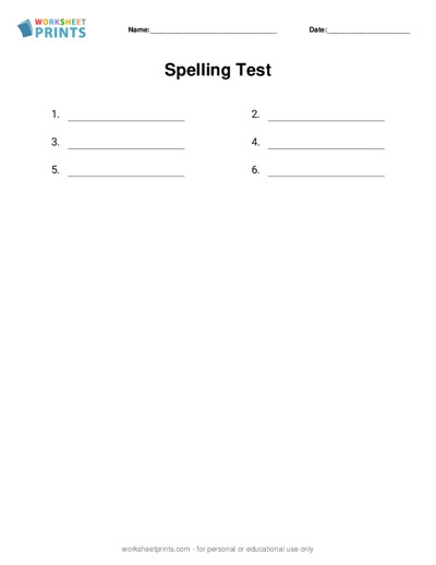 free spelling worksheet generator