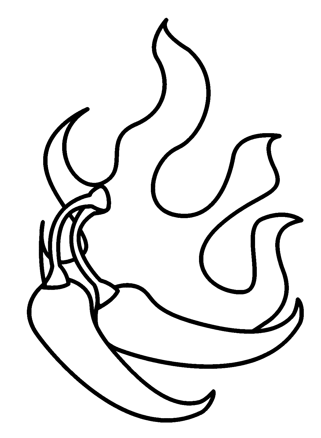 chilli free coloring page