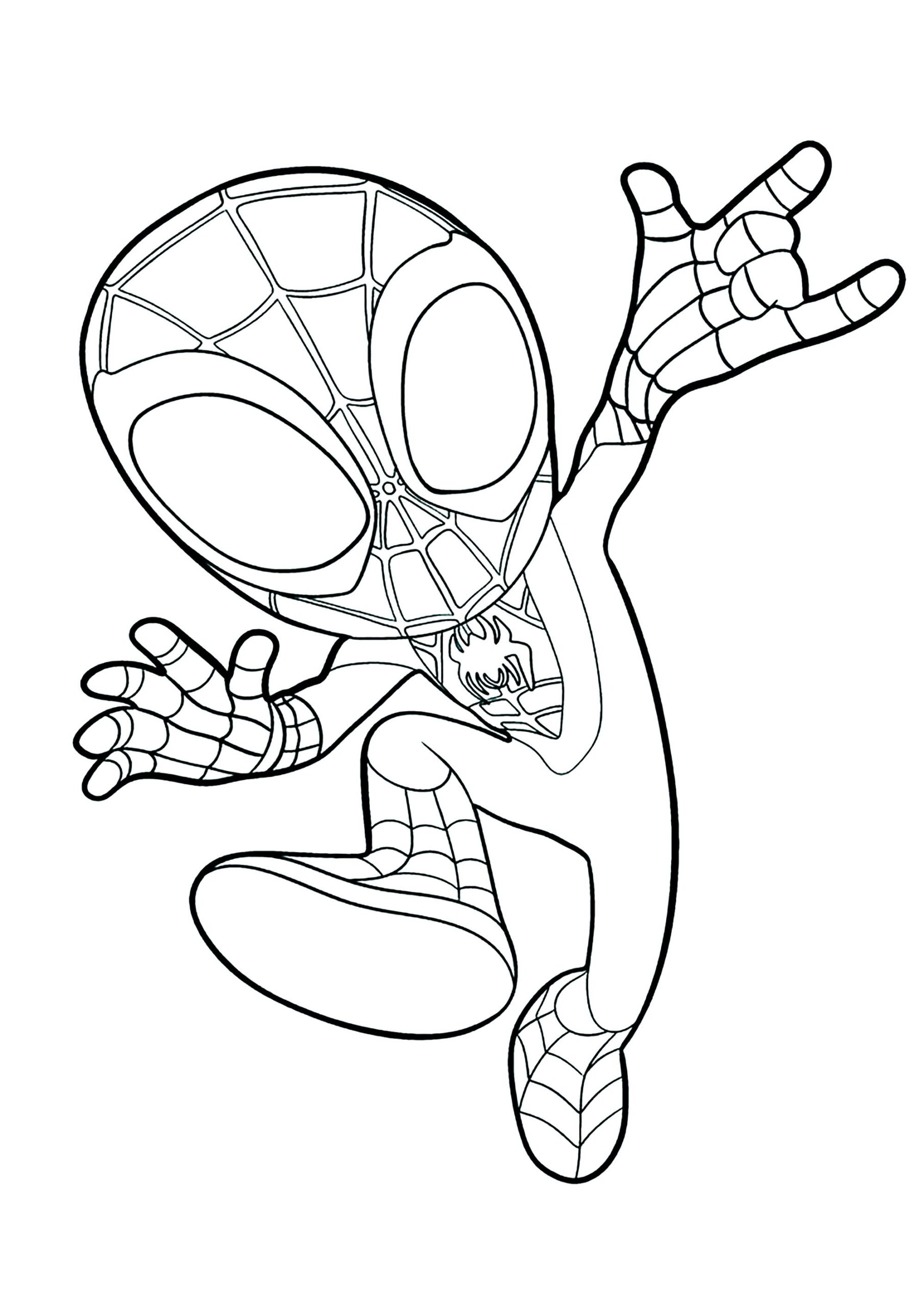 Spidey In Action Spidey And His Amazing Friends Coloring Pages