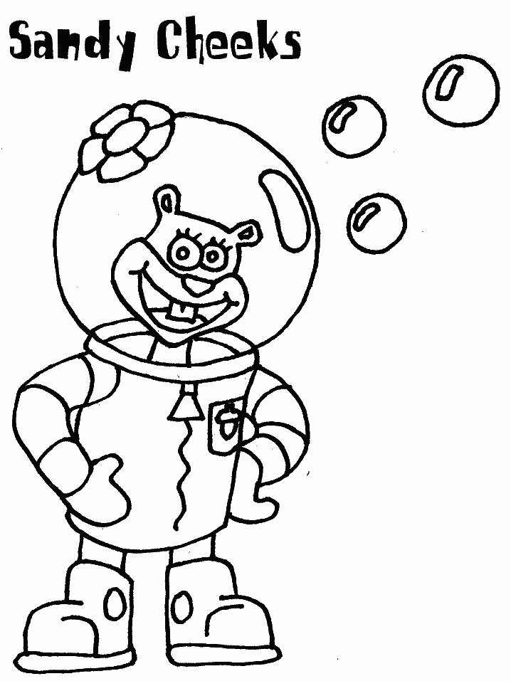 spongebob squarepants free coloring pages