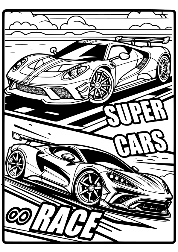 Car Color Pages Printable