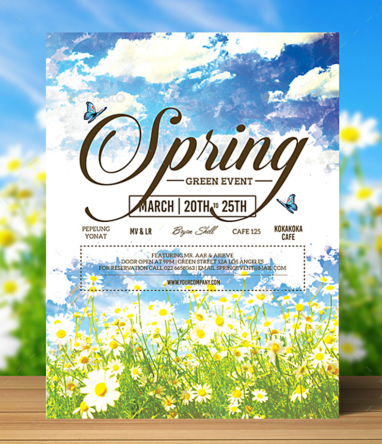 spring invitation template