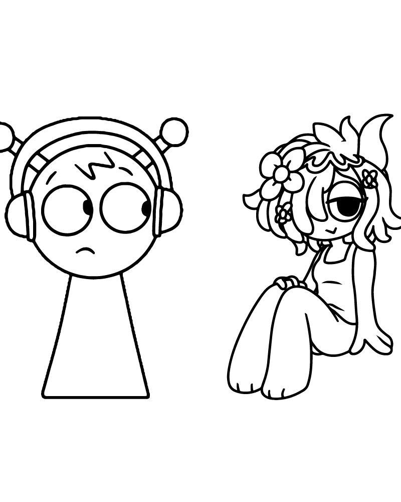 Sprunki Coloring Page