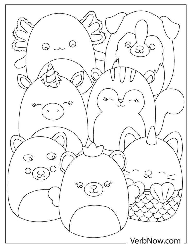 Squishmallow Coloring Pages Coloring Home