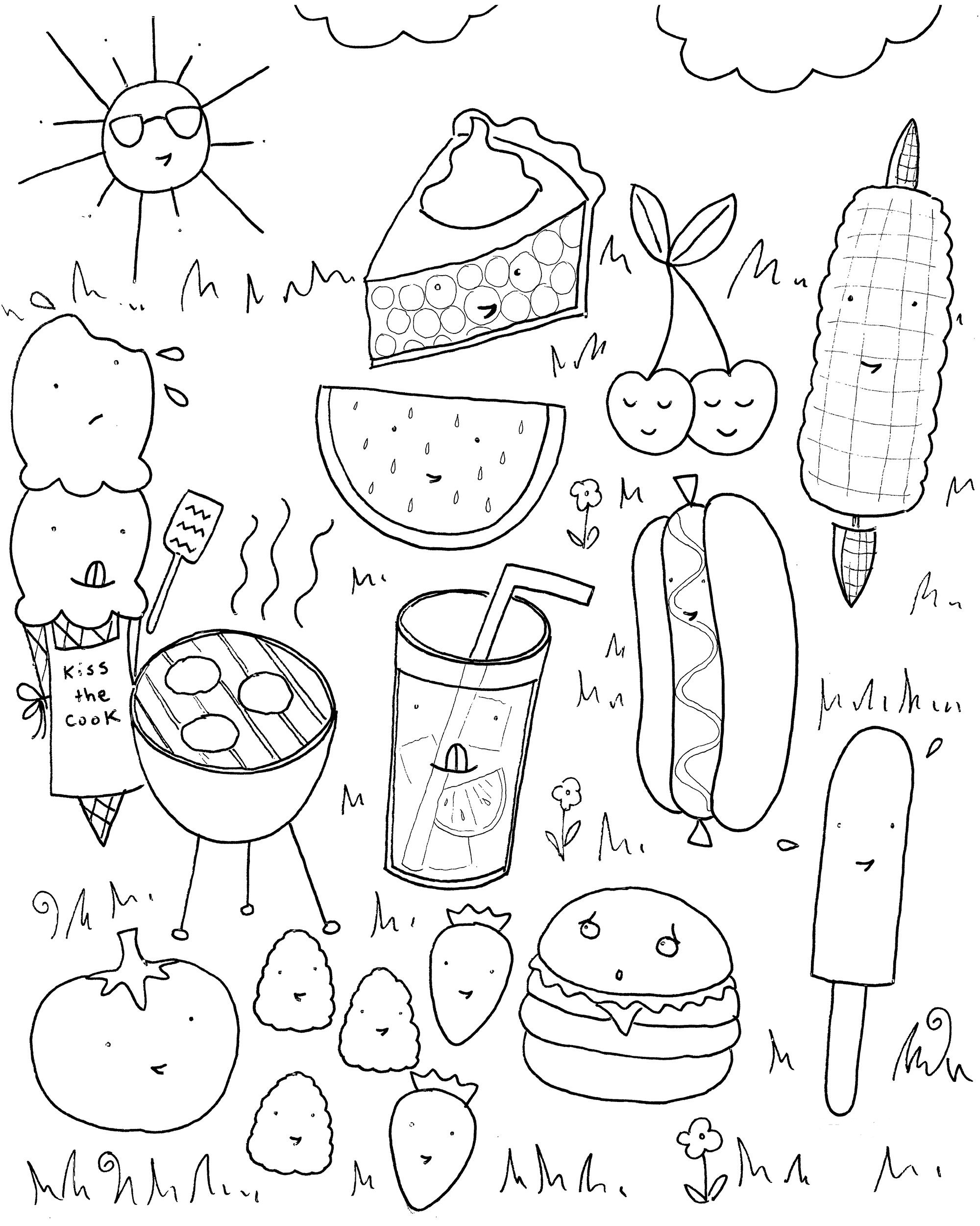 free printable coloring pages for summer