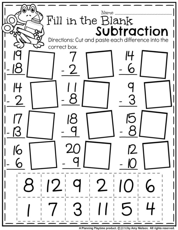 free worksheets for first graders