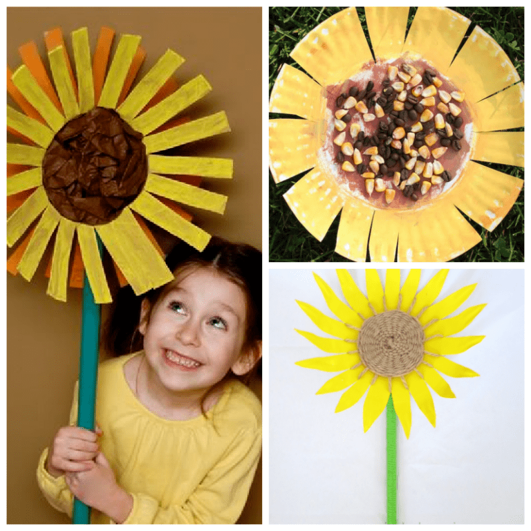 sunflower crafts for adults printable