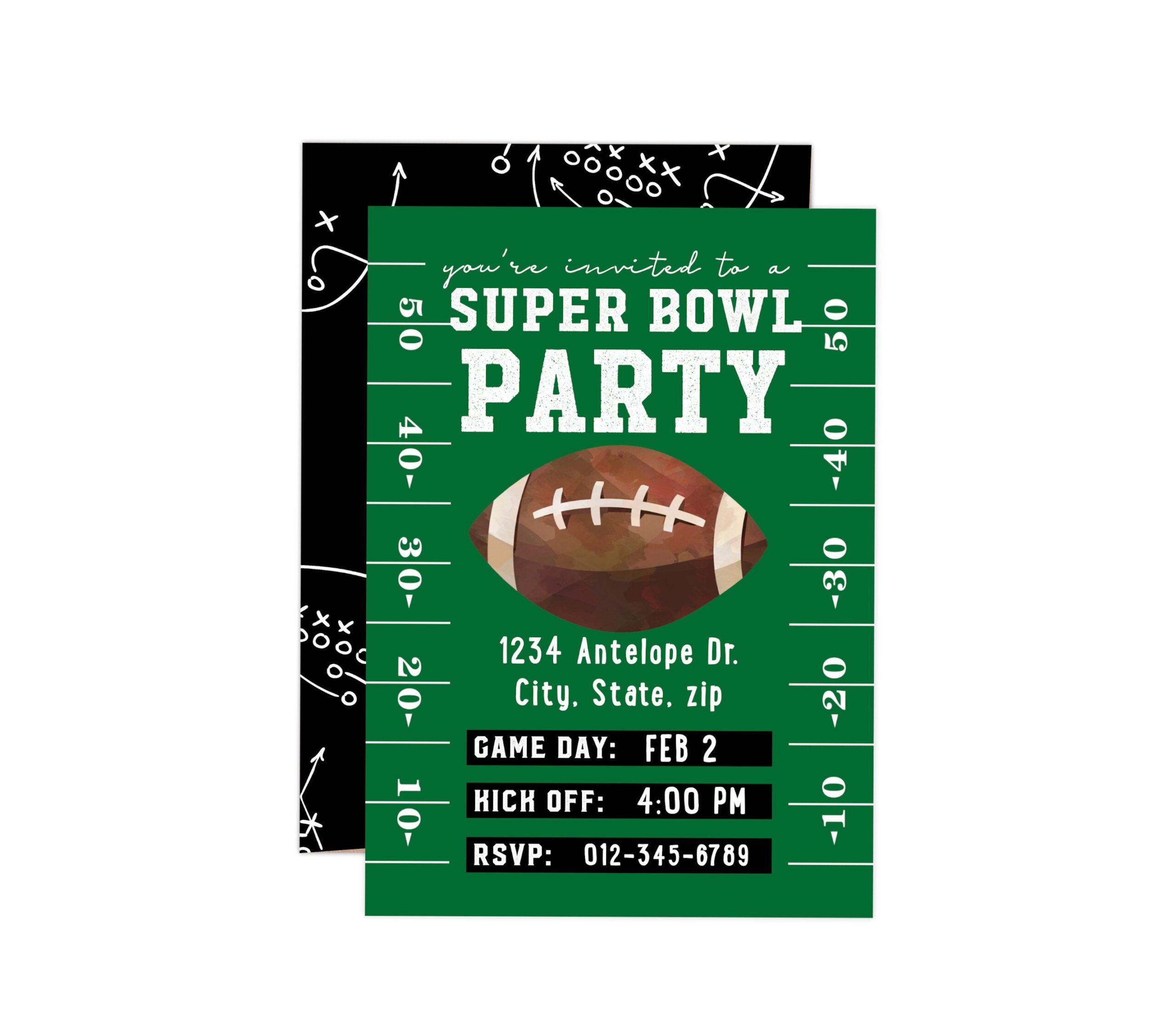 Super Bowl Invitations Templates