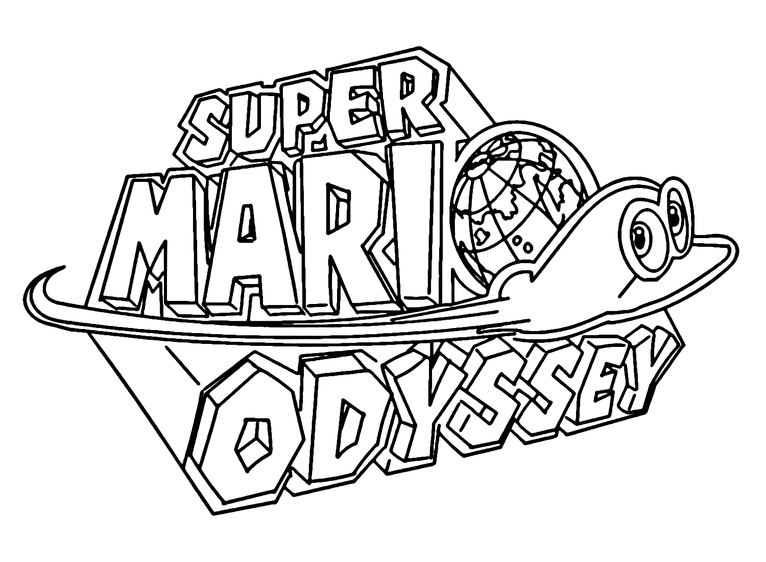 Super Mario Odyssey Printable Coloring Pages Free Printable Coloring 