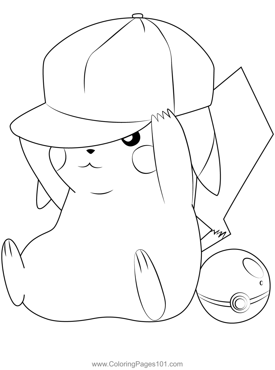 printable coloring pages pikachu