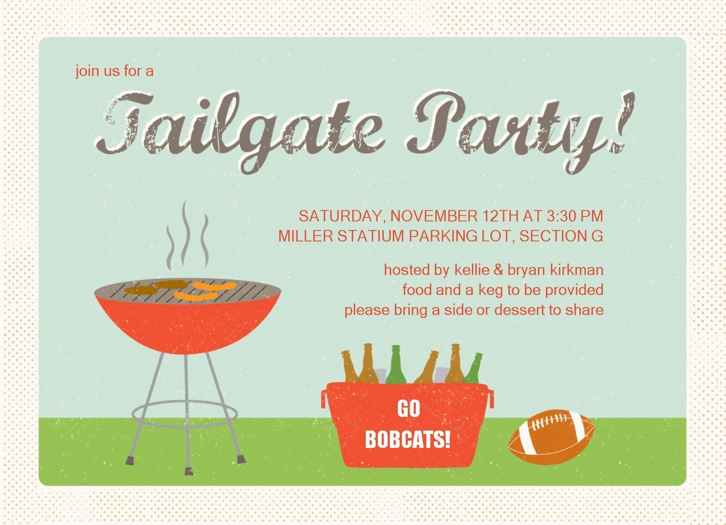 Tailgate Party Invitation Templates