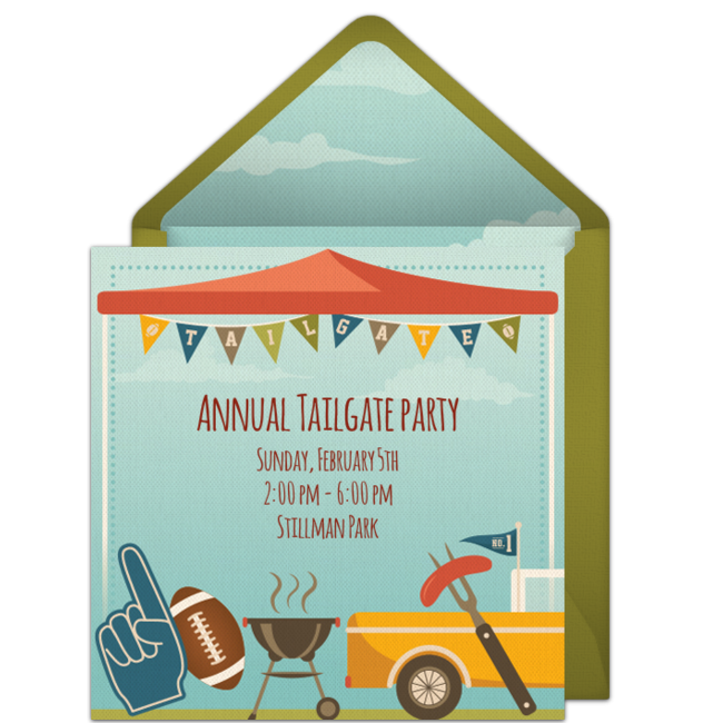 Tailgate Party Invitations Party Invite Template Party Invitations