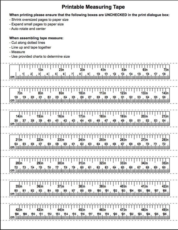 printable tape measure worksheet pdf
