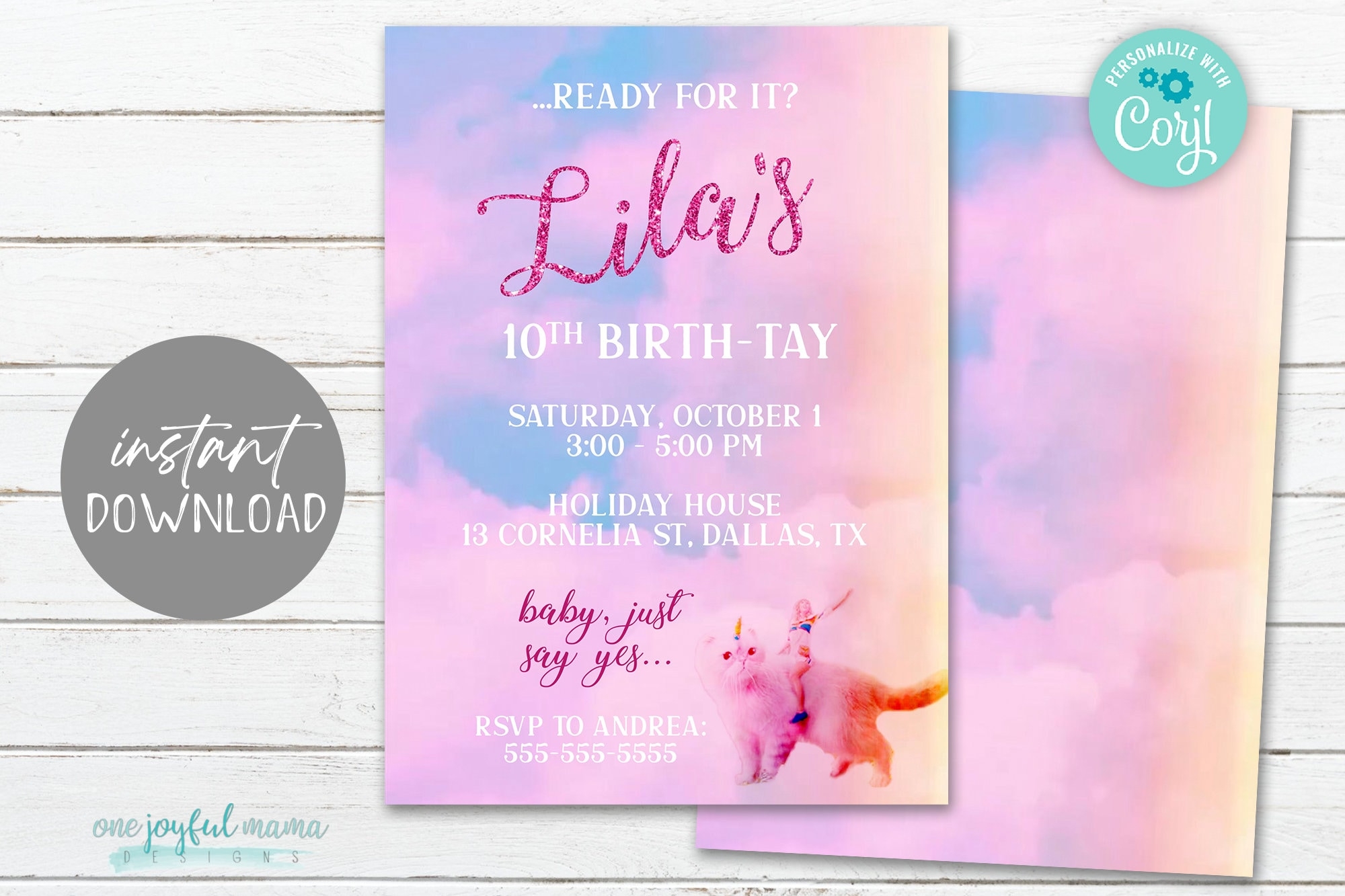 adult birthday invite template
