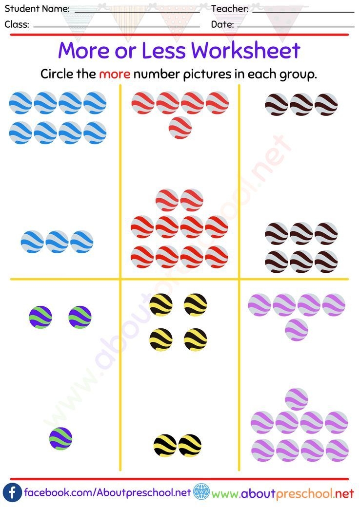 Teaching Numbers With Pictures Worksheet