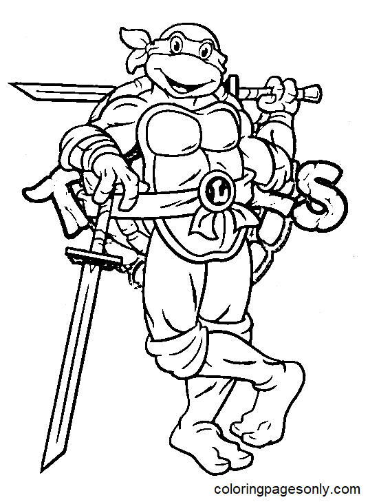 teenage mutant ninja turtles coloring pages free printable