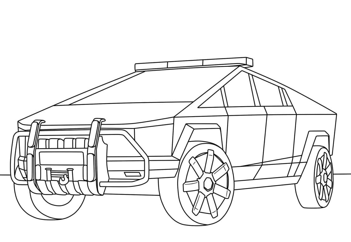 Tesla 3 Online Coloring Pages