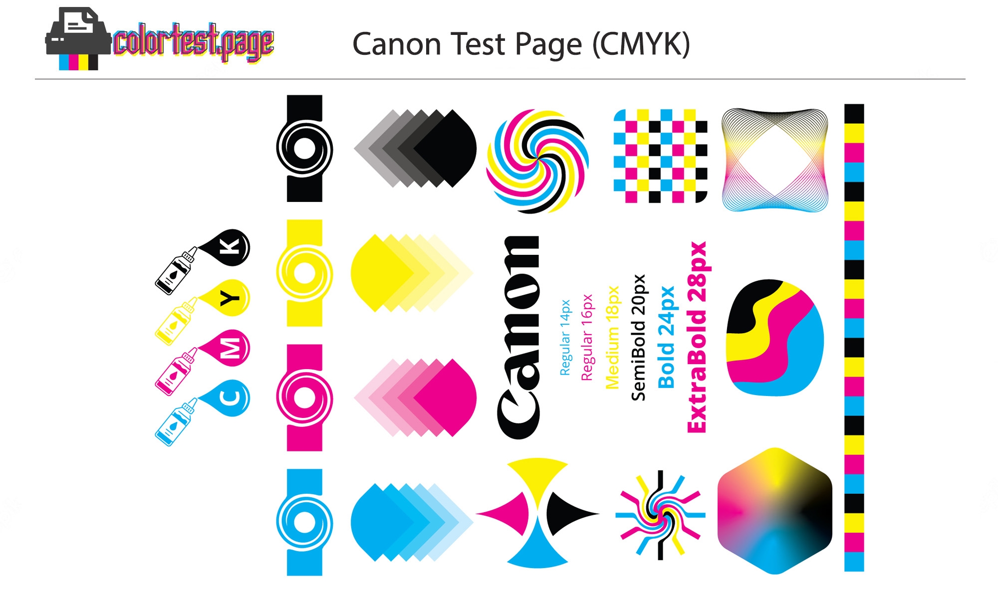 Test Color Page For Printer