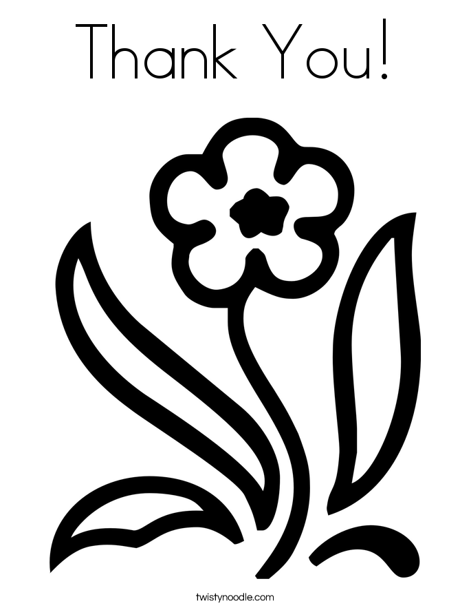Thank You Coloring Pages For Kids Coloring Home