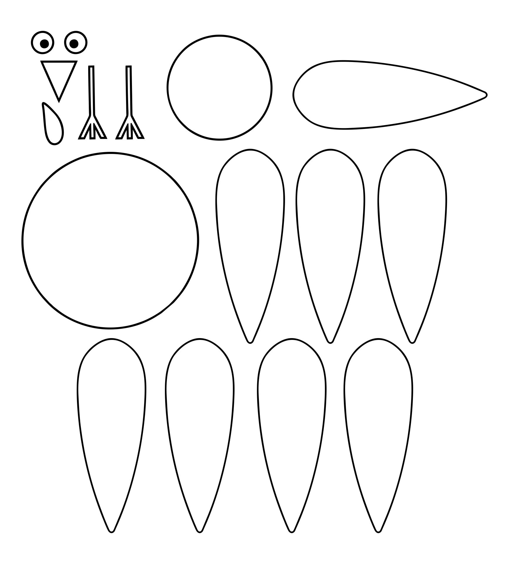 printable crafts for thanksgiving