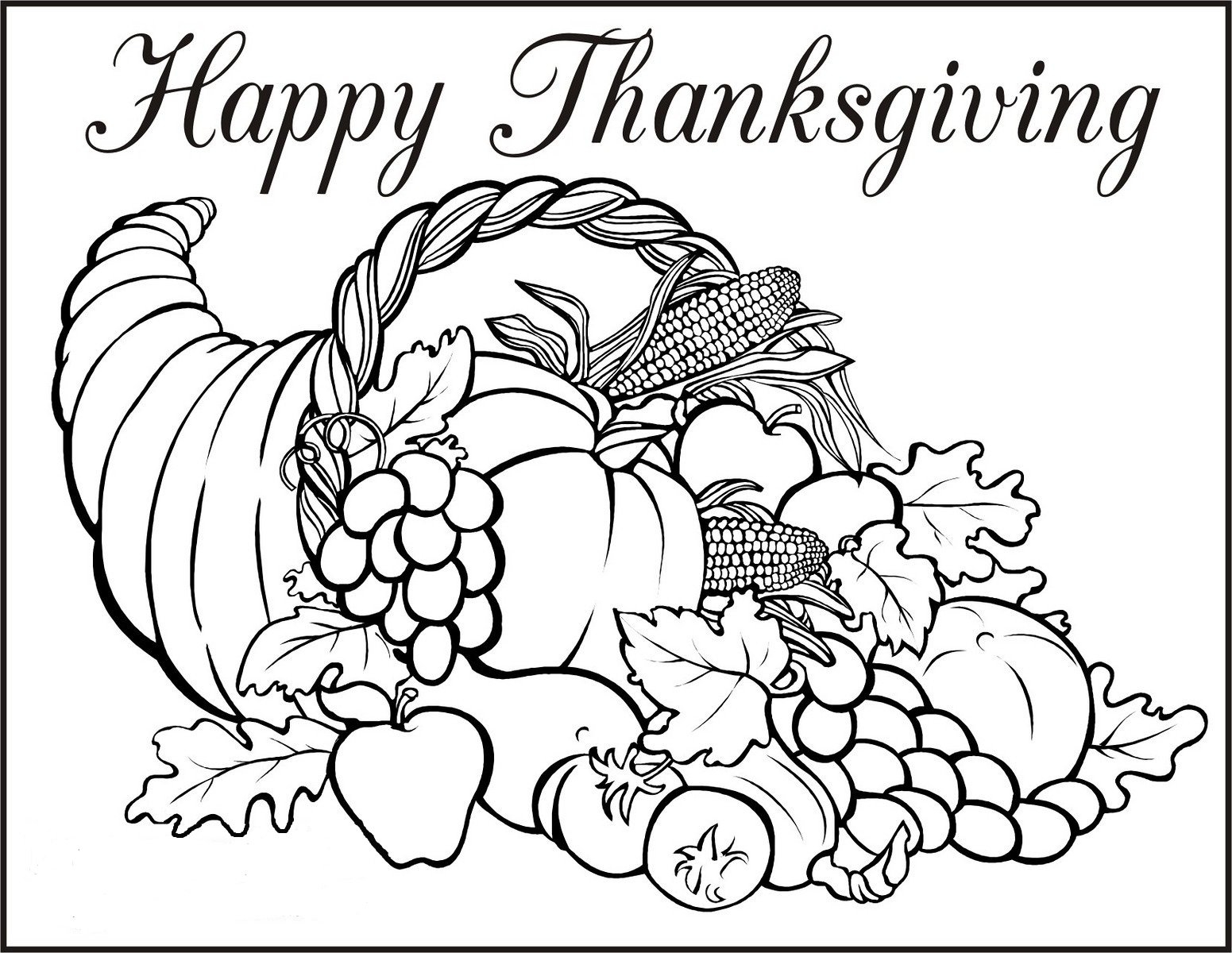Coloring Pages Thanksgiving