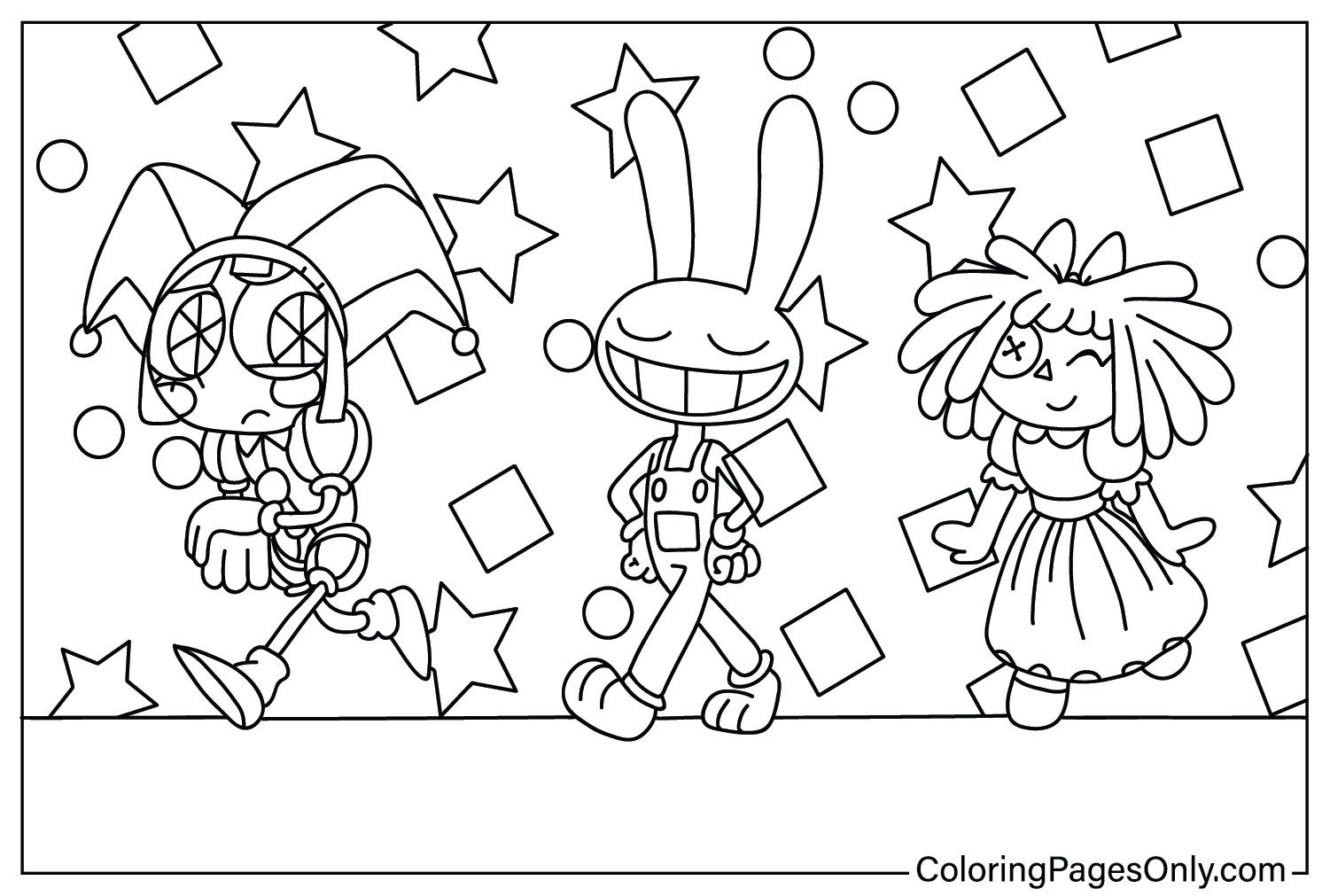 The Amazing Digital Circus Coloring Pages Coloring Pages For Kids And