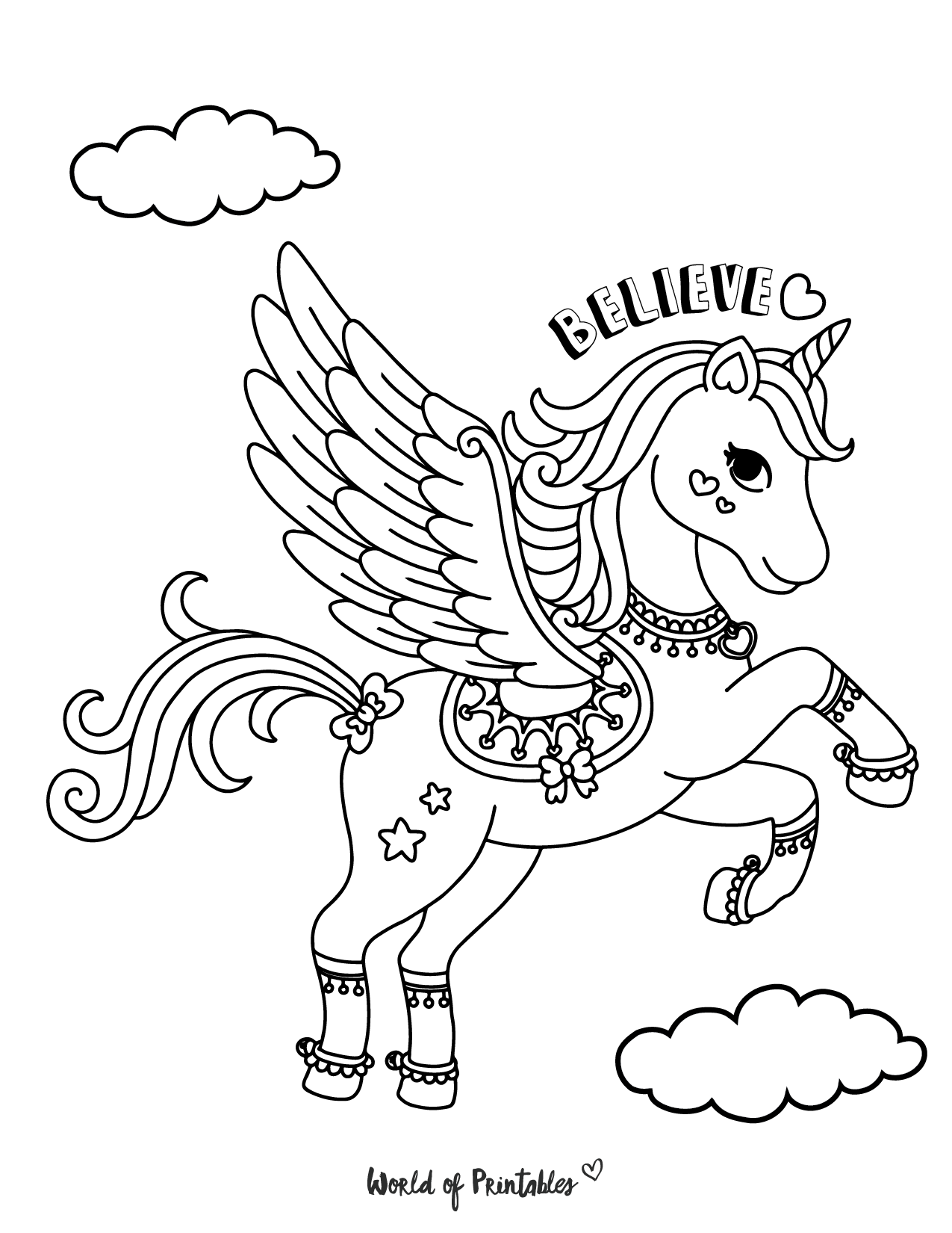 free printable coloring pages unicorn