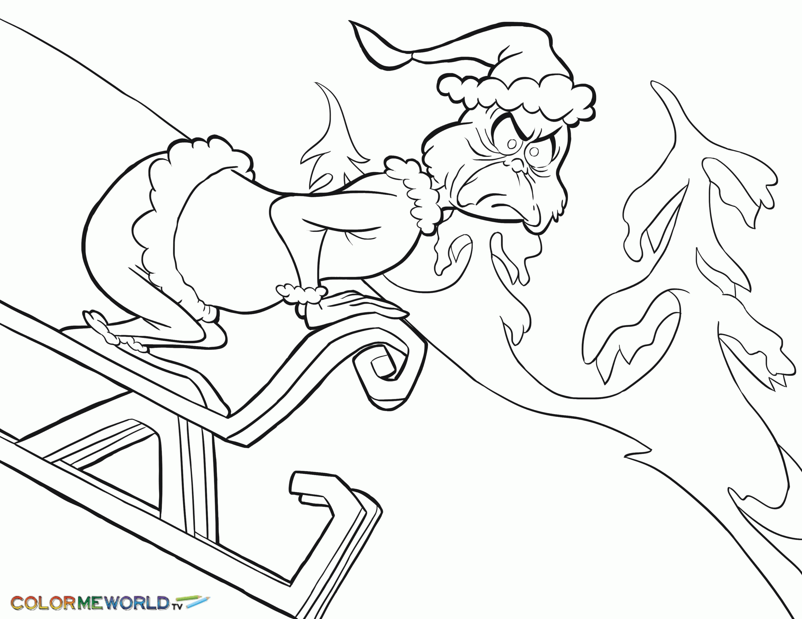 The Grinch Coloring Pages Printable Coloring Home