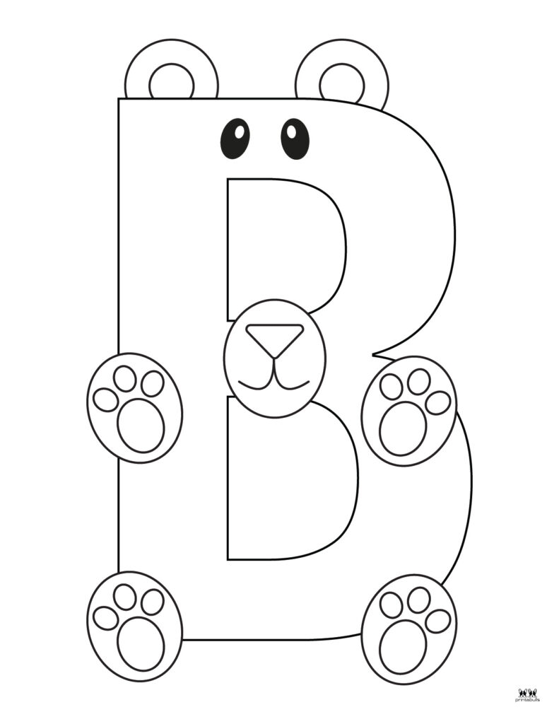 Coloring Pages For The Letter B